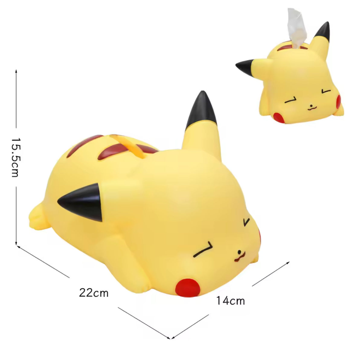 NEW CUTE!! Pokemon Tissue Holder Pikachu Plastic Tissue Box Kawaii PERFECT GIFT!