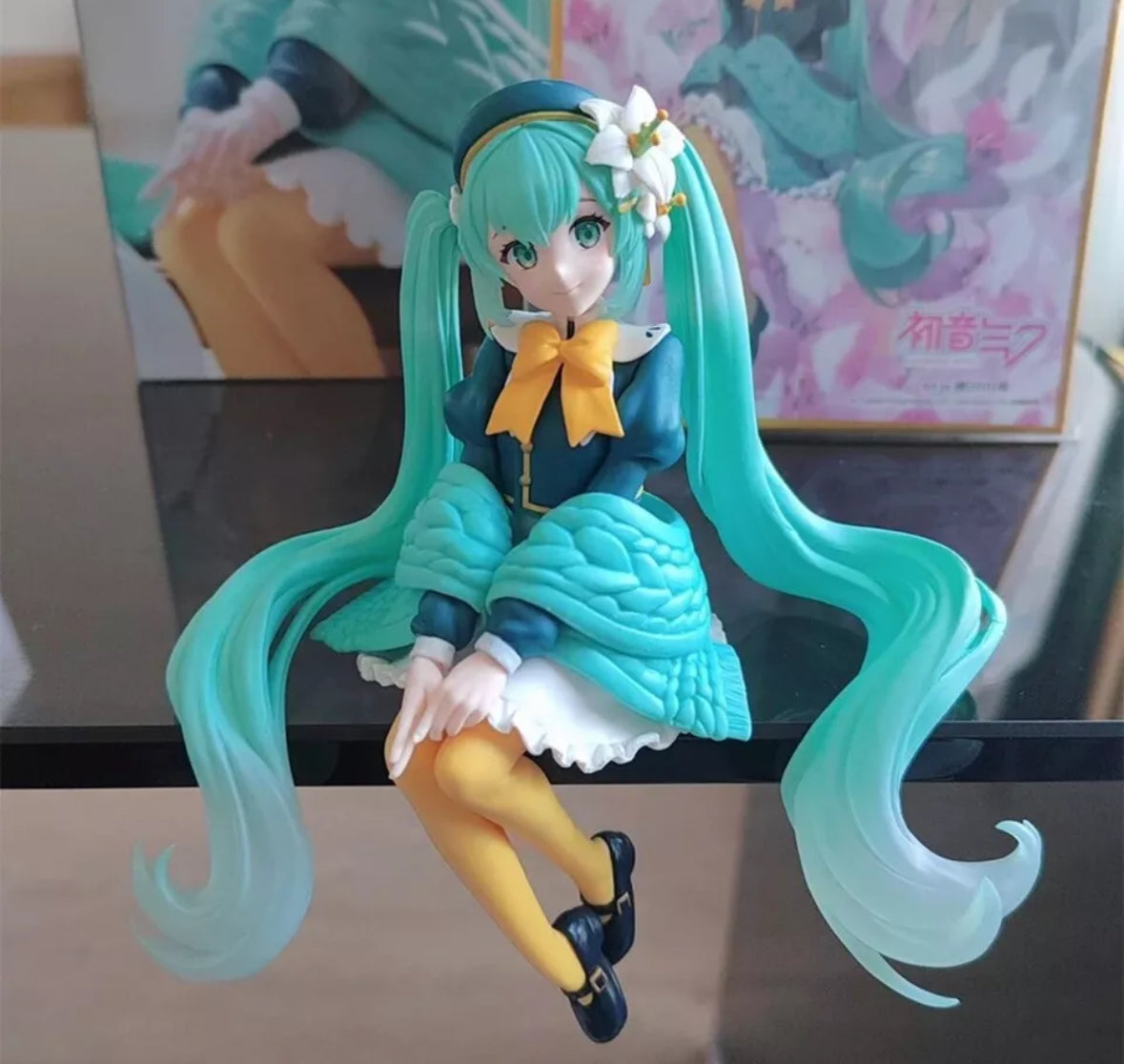 The Hatsune Miku Flower Fairy Lily Noodle Stooper Anime Action Figure Toys 14cm