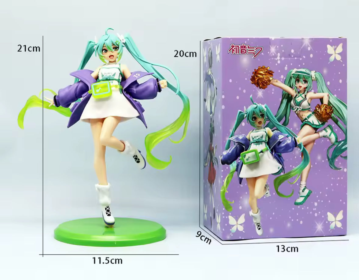 21cm Fashion Hatsune Miku Sports Girl Action Figure Anime Figurine New In Box🧚