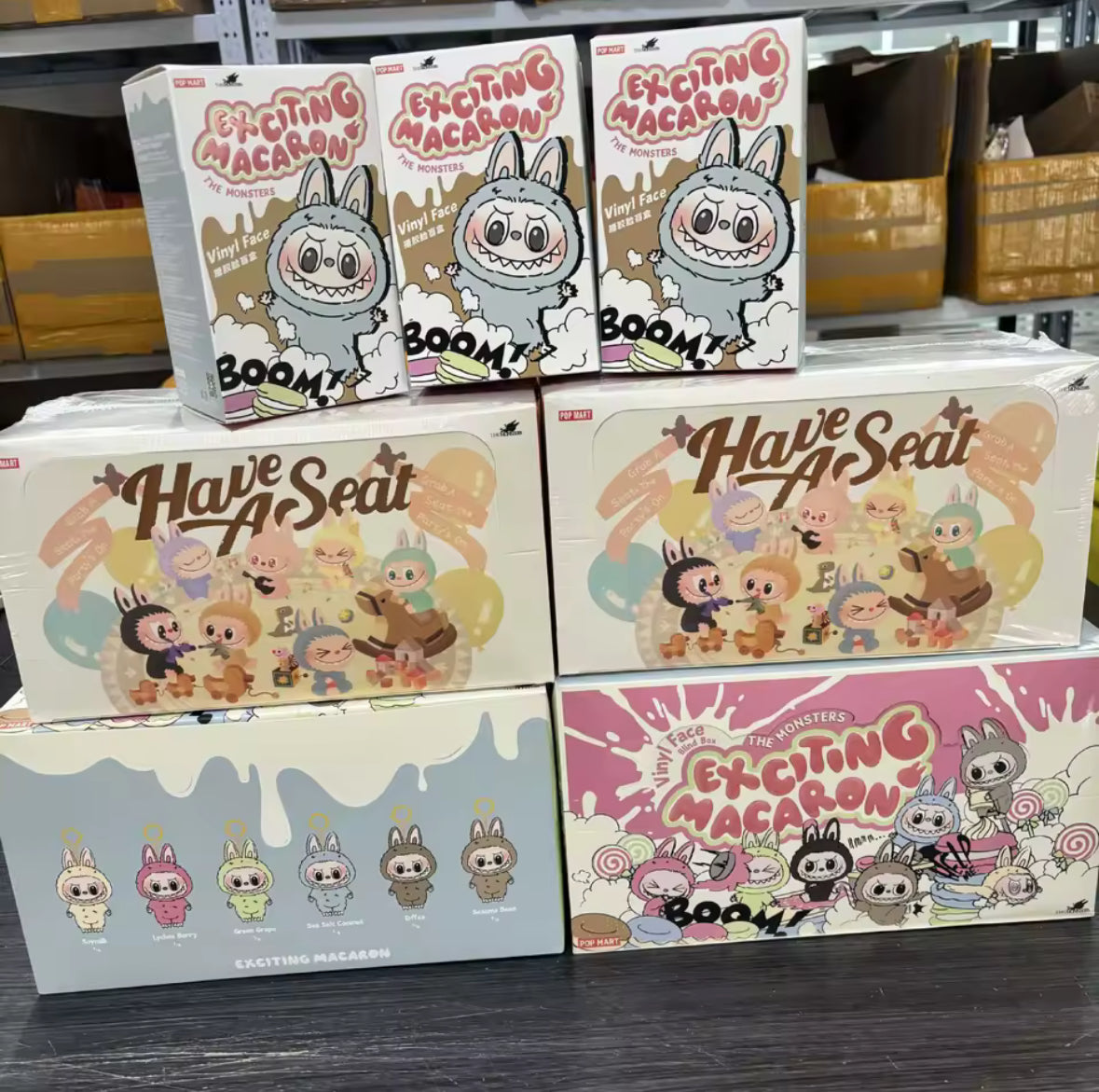 POP MART Labubu The Monsters Exciting Macaron (mystery box) Brand New