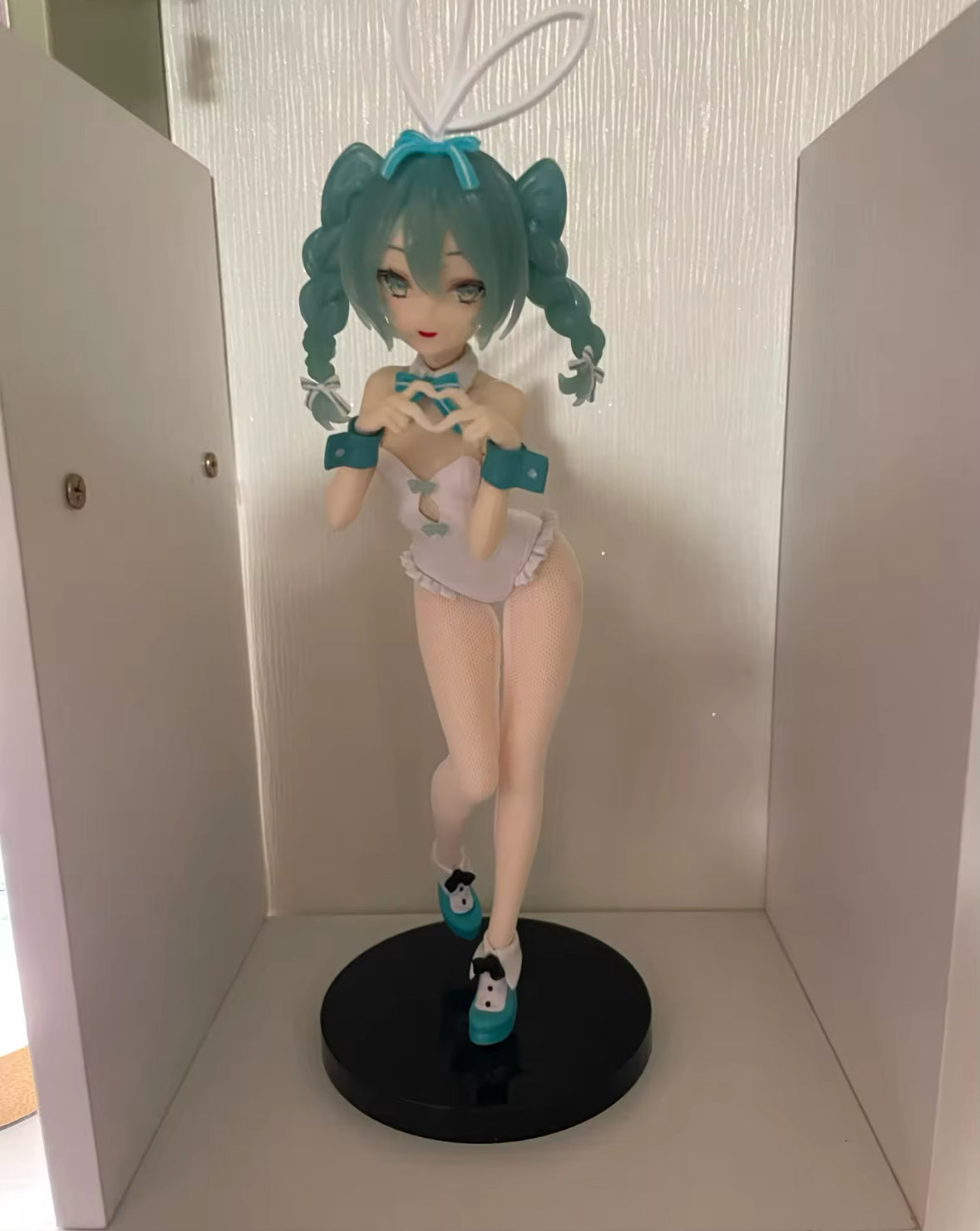 28cm Hatsune Miku Bunny Girl In Stockings Figure Model Statue White Variant New