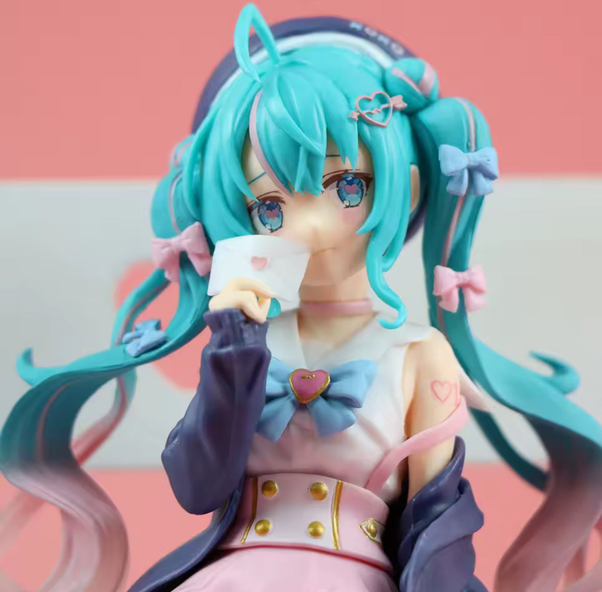 New 14cm Hatsune Miku Anime figure Pink sakura PVC Action Figure Toy Gift Kids