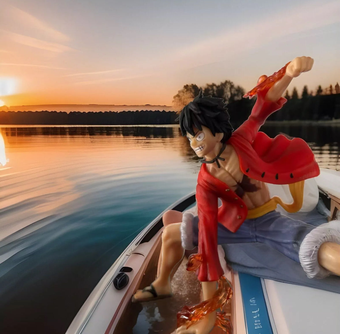 18cm One Piece Monkey D. Luffy Luffy Figures Battle Style Action Figure