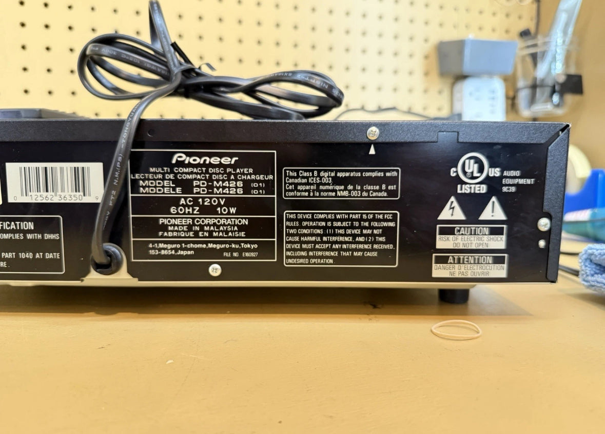 Pioneer PD-M403 Six-Disc CD Changer with Cartridge And Remote- TESTED & WORKING!