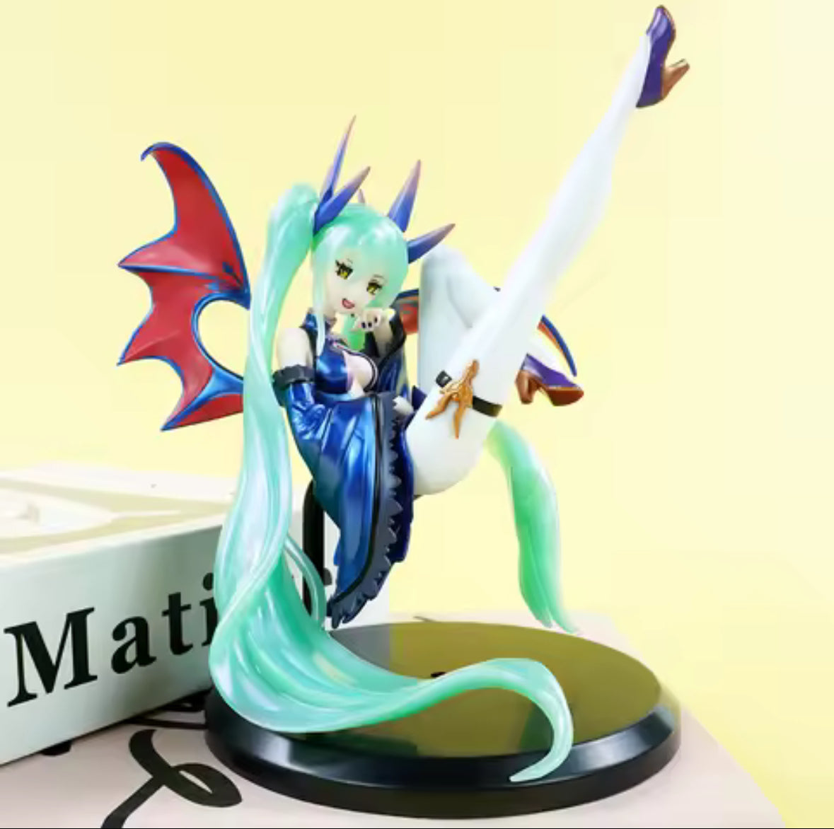 17cm Hatsune Miku Anime Figure Dark Beautiful Brand New Figurine Christmas Gift