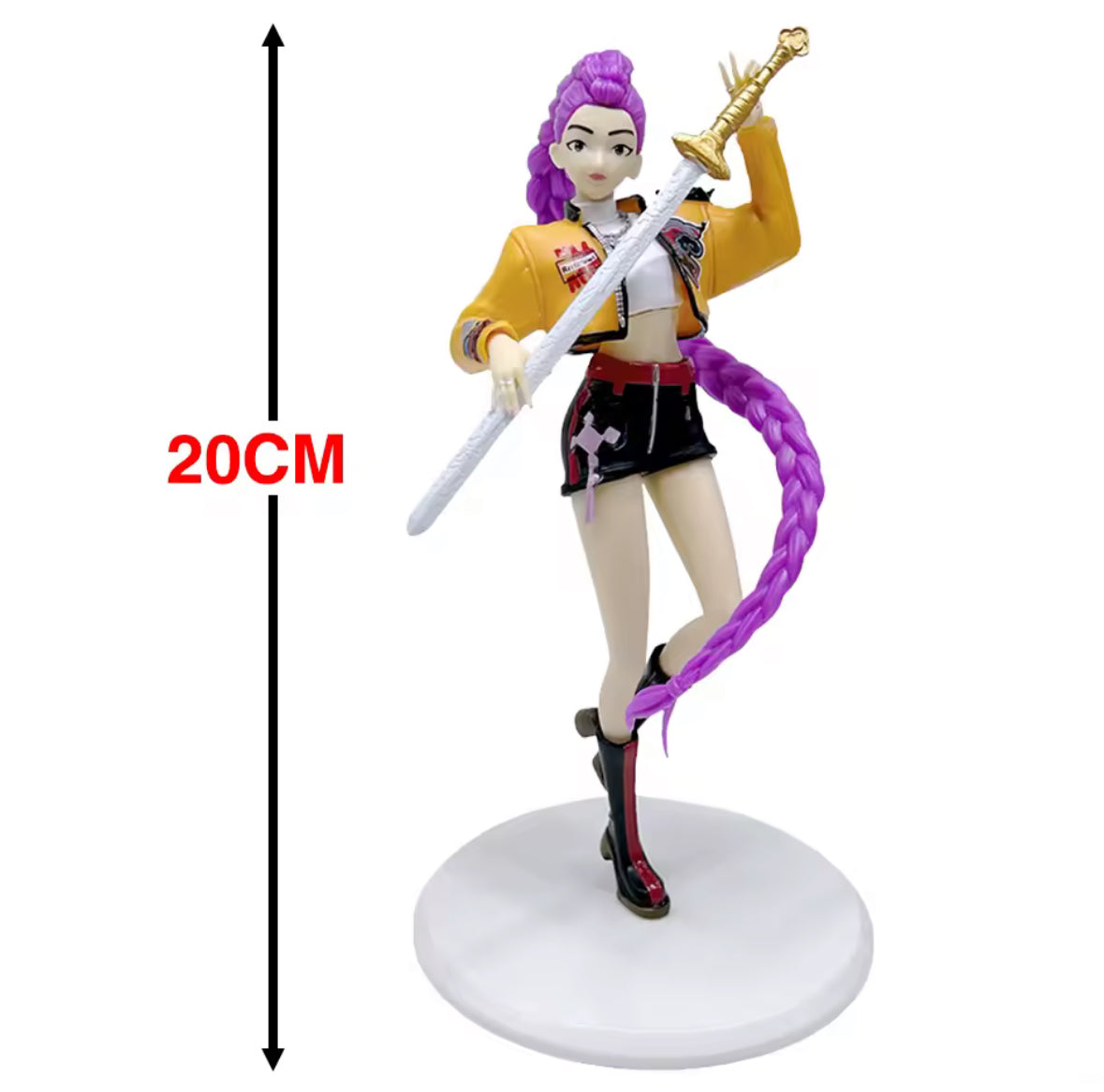 20cm Anime Kpop Demon Hunters Girl Rumi PVC New In Box Gift Action Figure Toy