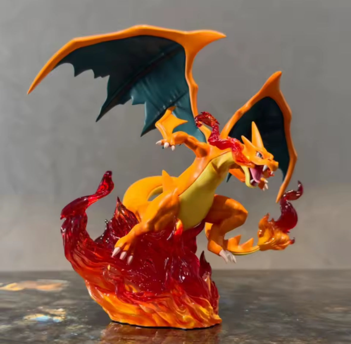 8 Inch Anime Pokemen Figure Mega Charizard Y Action Figures Model Gift Idea New