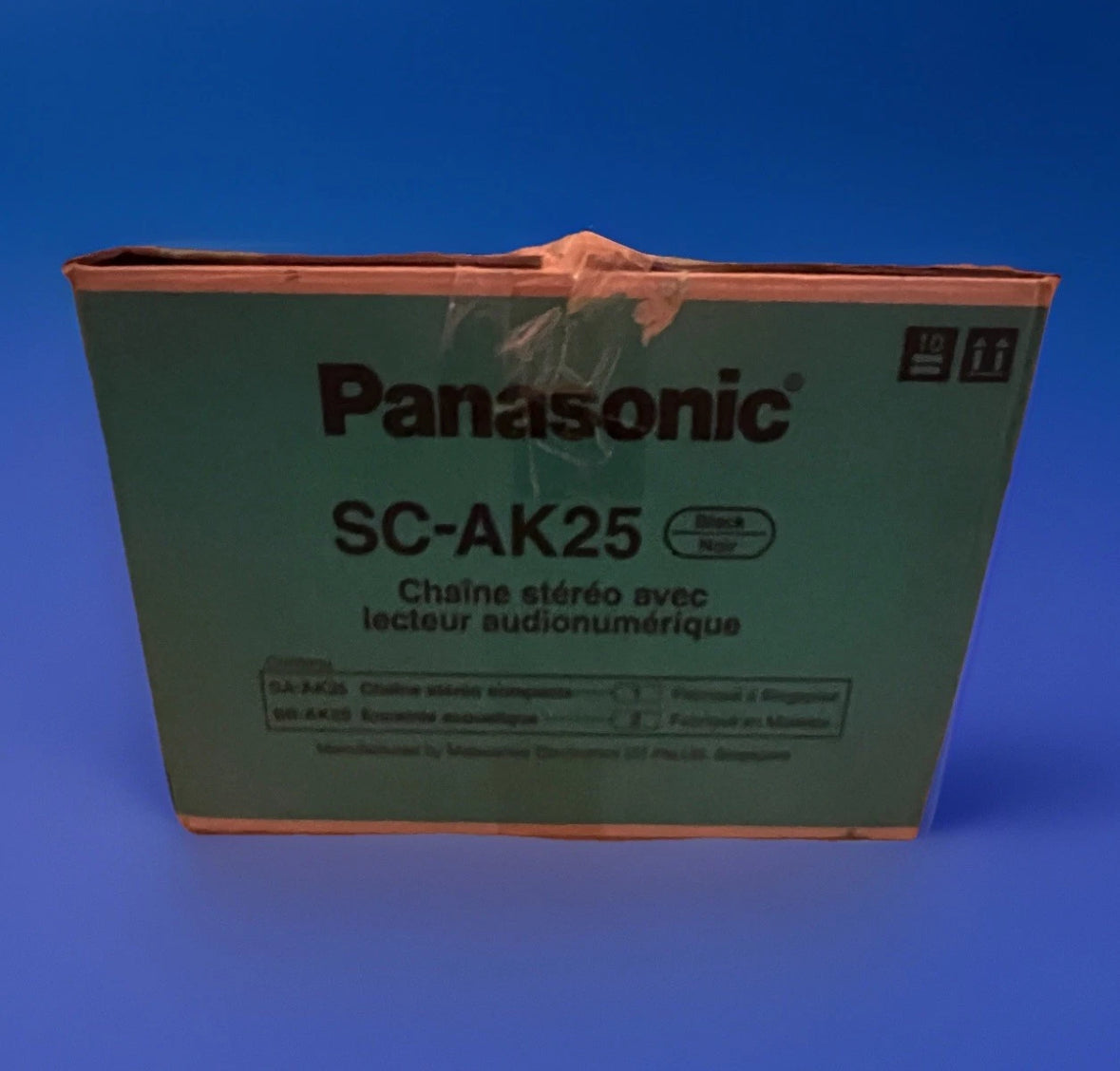 NEW IN BOX: Panasonic SC-AK25 CD Stereo System, 5 CD Changer Taped Shut V Rare🔥
