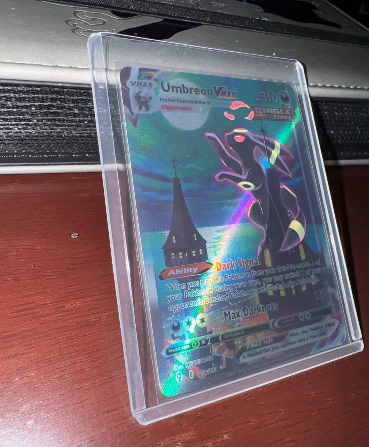 Umbreon VMAX 215/203 Alt Art Pokémon Evolving Skies Moonbreon Read First Pic