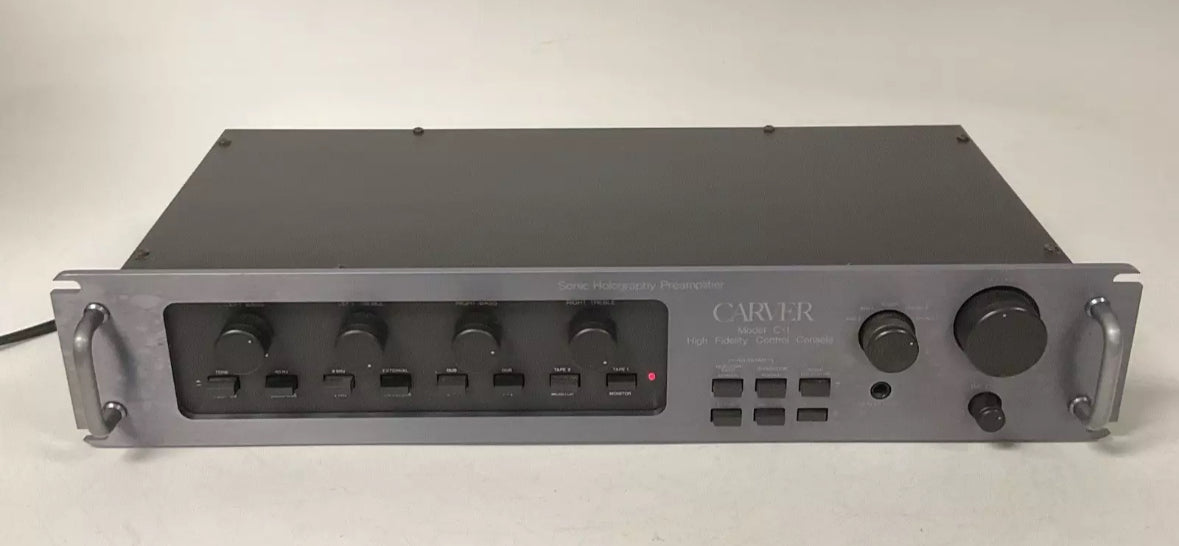 *UNTESTED* Carver Model C-1 Sonic Holography Preamplifier High Fidelity Control Console