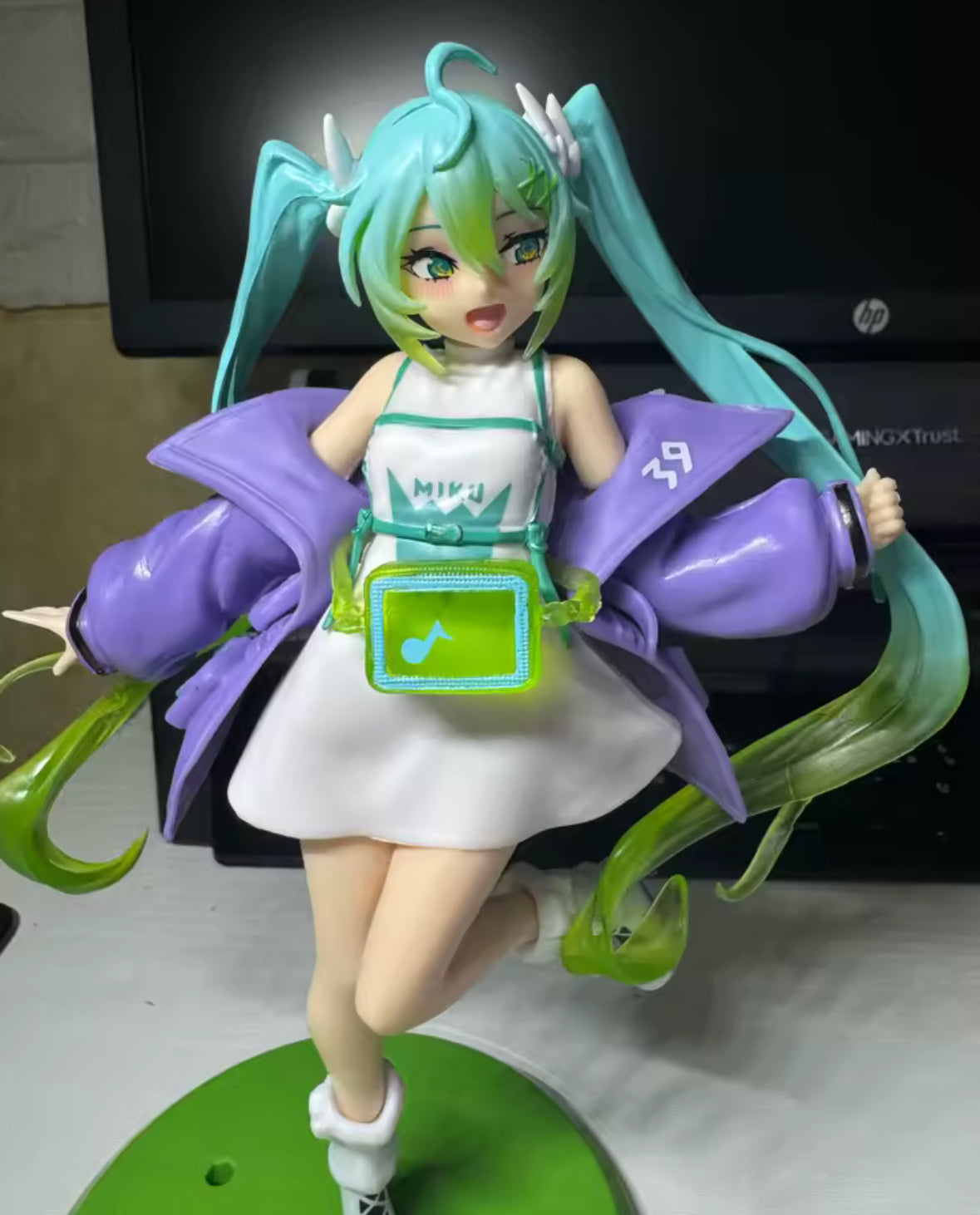 21cm Fashion Hatsune Miku Sports Girl Action Figure Anime Figurine New In Box🧚