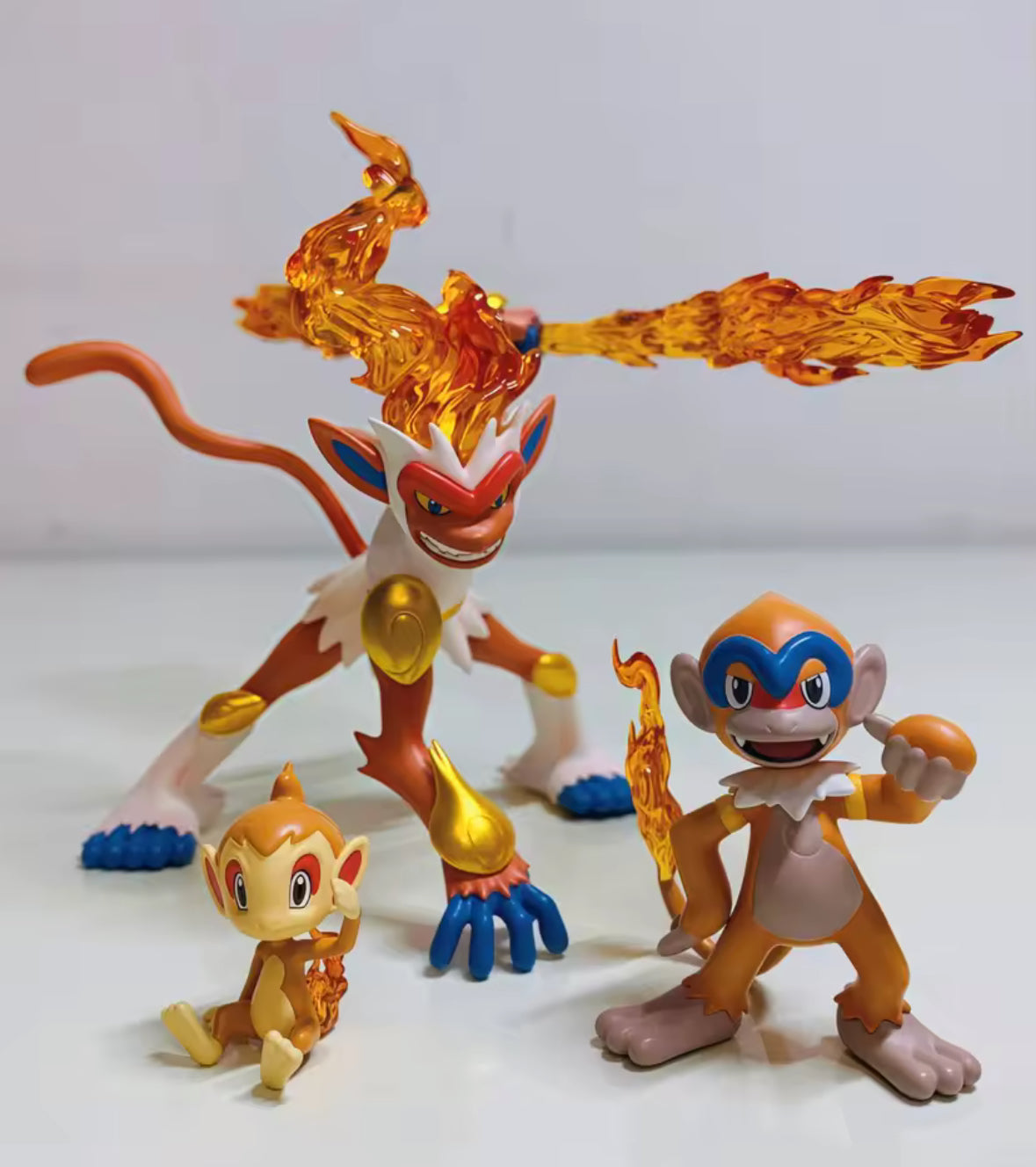 NEW! Chimchar Monferno Infernape Evolution Set Anime Figure Models Gift Idea