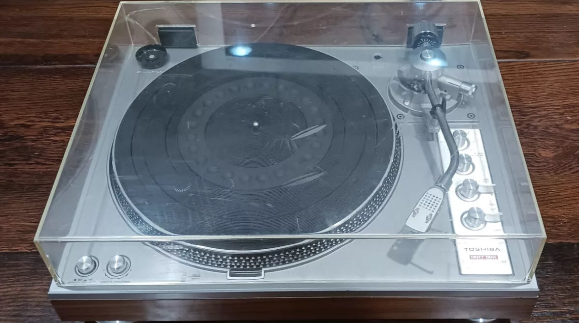 Toshiba SR-F335 Turntable Record Player with Cover Vintage Vinyl LP Japan works