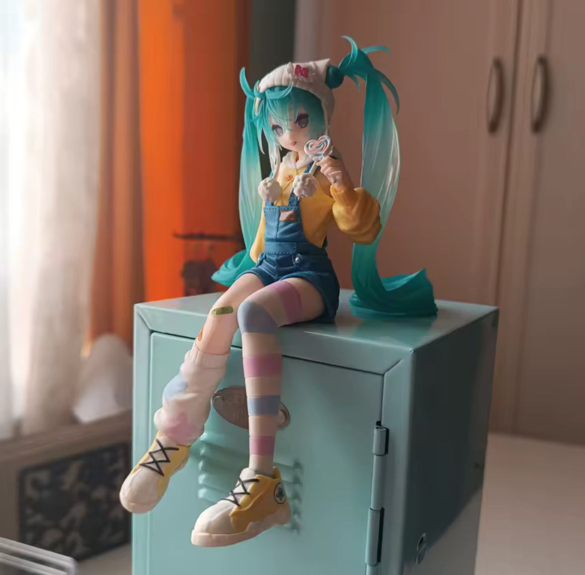 FuRyu Hatsune Miku 15cm Candy sweets Lollipop Noodle Pressure Figure New In Box