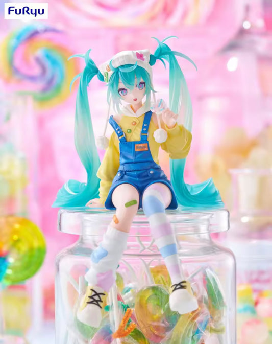 FuRyu Hatsune Miku 15cm Candy sweets Lollipop Noodle Pressure Figure New In Box