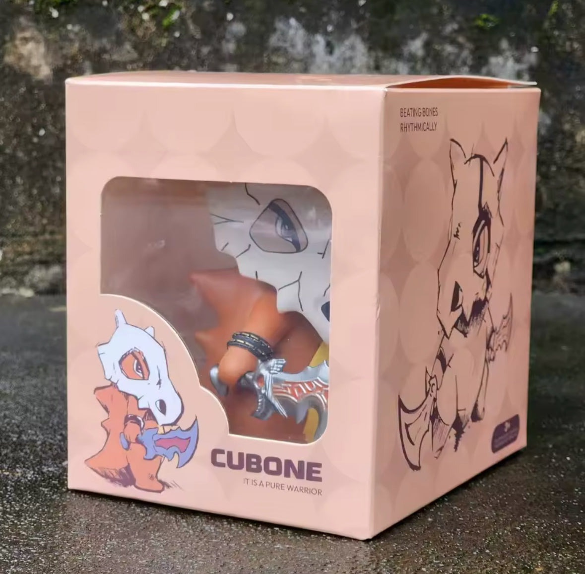 12cm Pokemon Cubone as God of War Kratos Figurine Toy Gift Idea