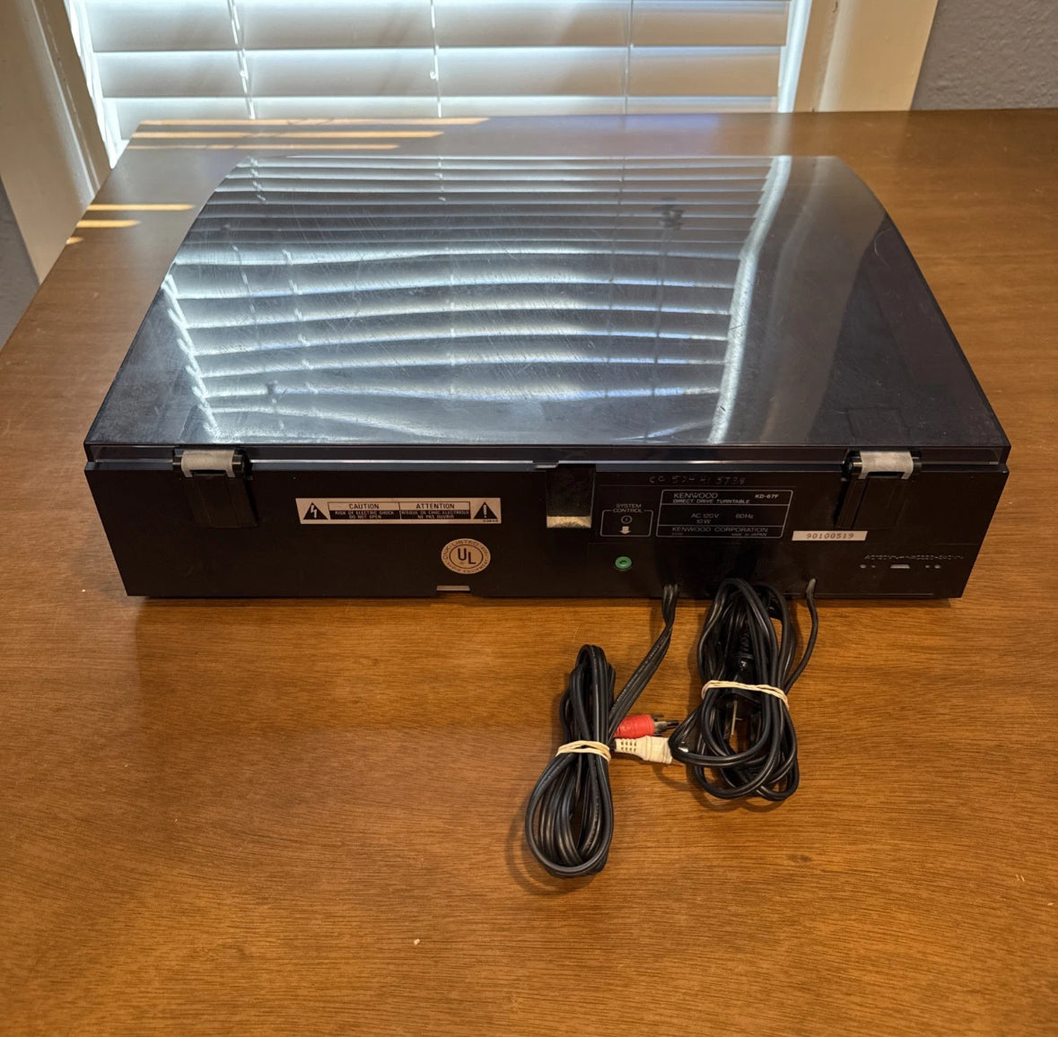 Vintage Kenwood KD-67F Linear Tracking Record Player Turntable 1988 Test Working