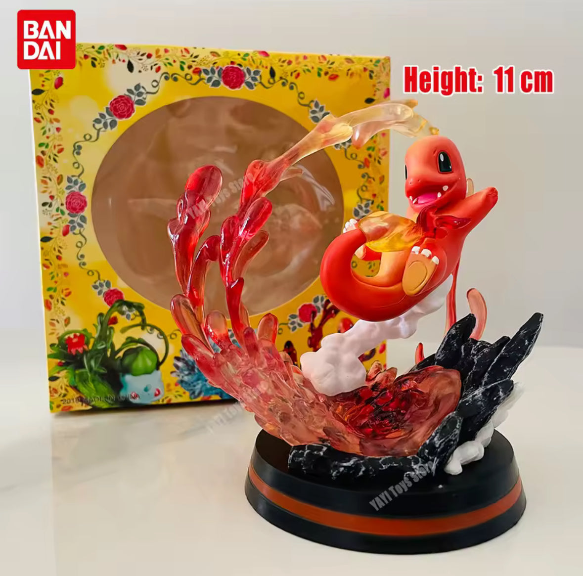 New Pokemon Bandai Charmander 5 Inch Charmander Action Figure In Box Gift Idea