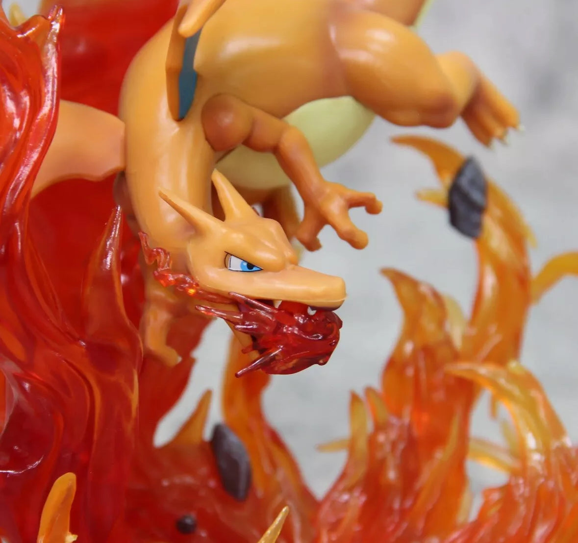 Pokemon Shiny Black Charizard Anime Figure Black Charizard Action Figurine 8”