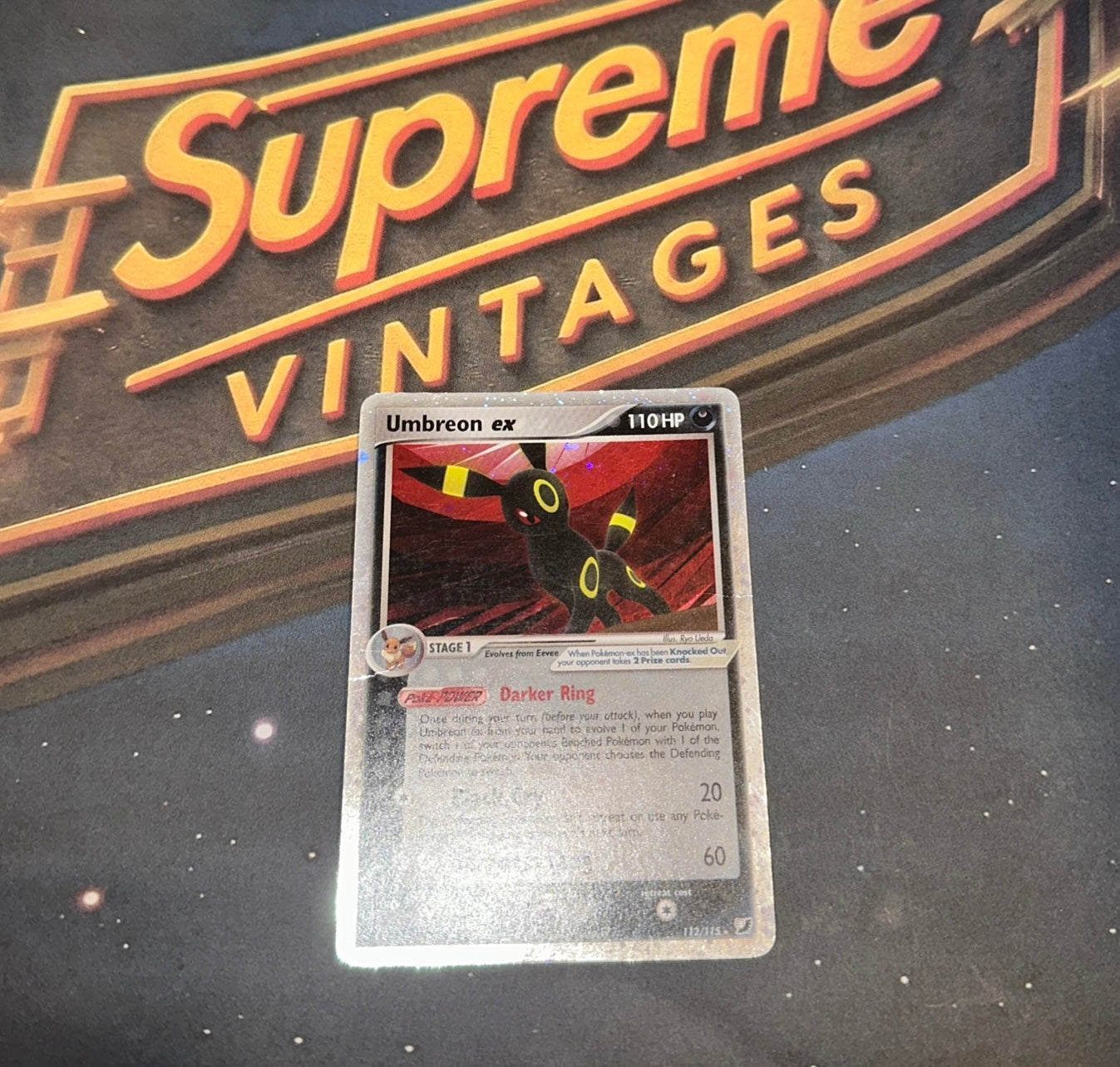 Vintage Umbreon ex 112/115 Unseen Forces Holo Ultra Rare Pokémon Card Swirl💫