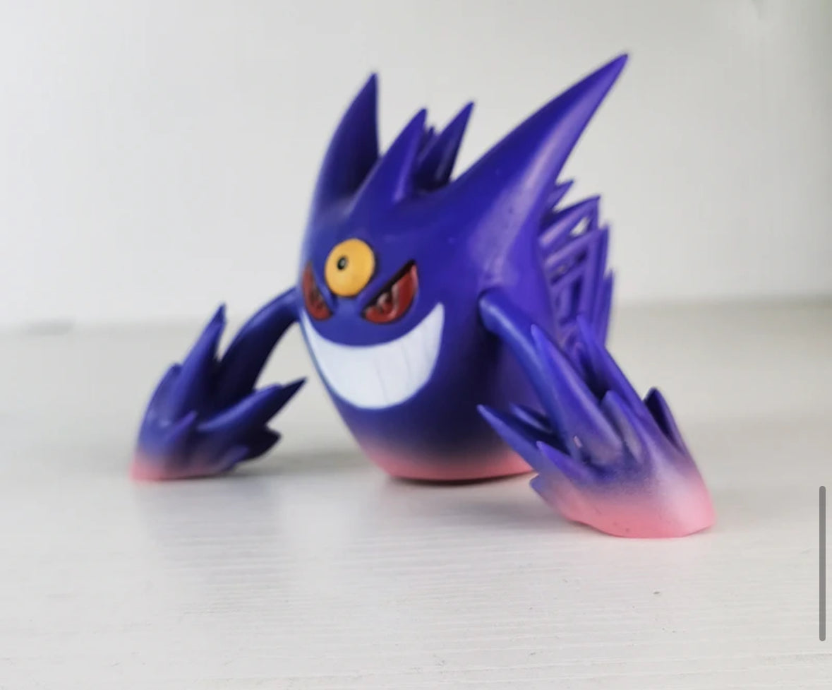 1 New Mega Gengar Shiny, Dark Purple, Light Purple 10Cm Action Figure Toy Pokemon