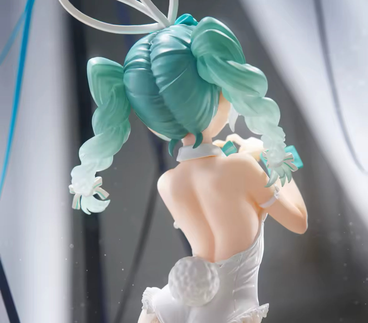 28cm Hatsune Miku Bunny Girl In Stockings Figure Model Statue White Variant New