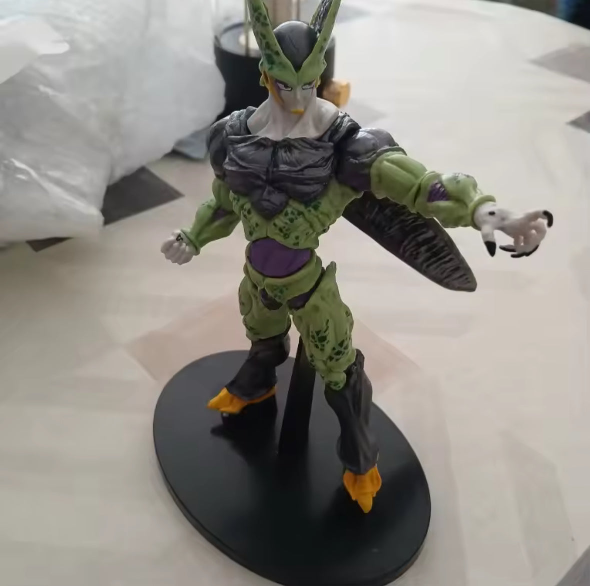 22cm Dragon Ball Z Anime Figures Cell Seru Standing Action Figure