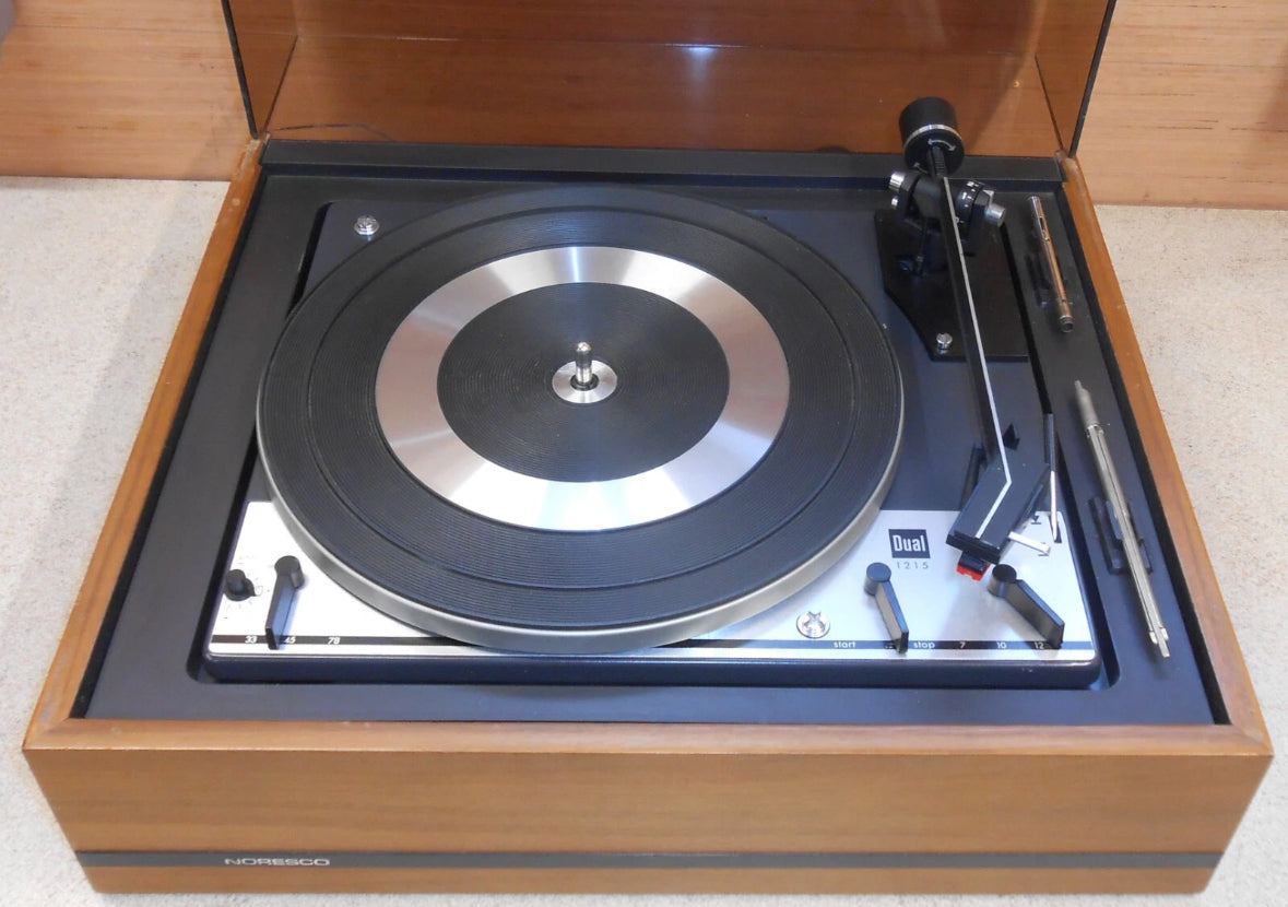 Vintage Dual 1215 Turntable - Extremely Rare FUNCTIONAL Unit W/ Manual