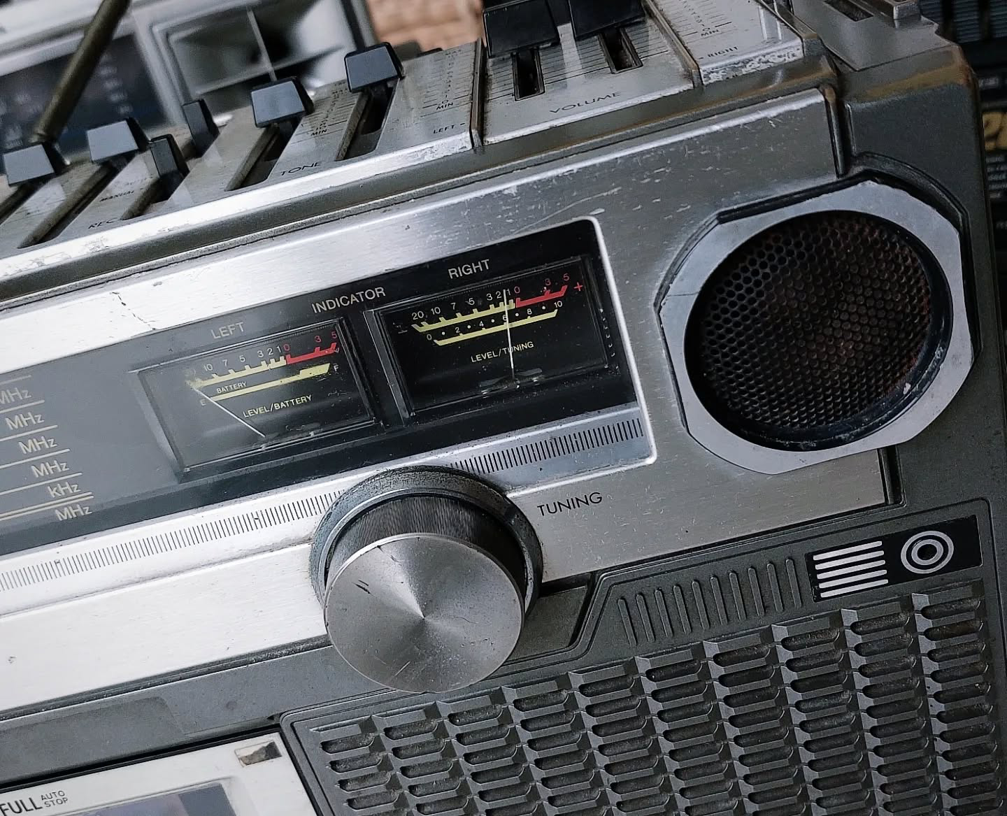 JVC RC-828JW Silver Biphonic Stereo Radio Cassette Recorder Sound System Works