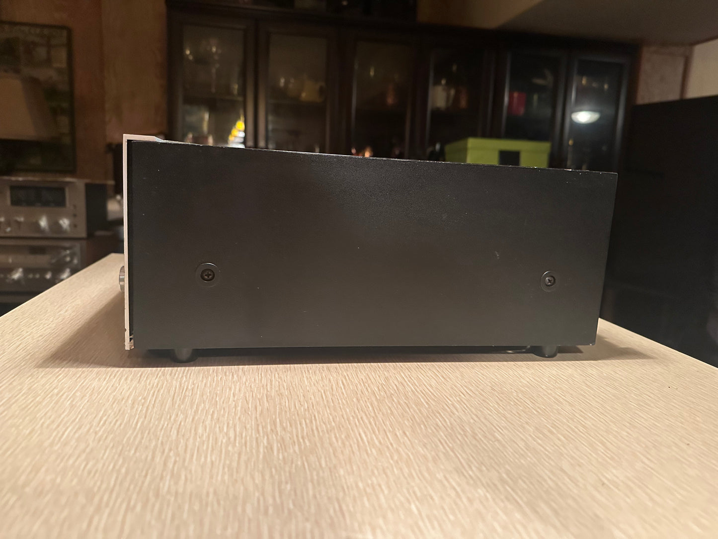 Silver DUAL C819 STEREO CASSETTE DECK Tested Rare Vers. Translucent Open Lid Top