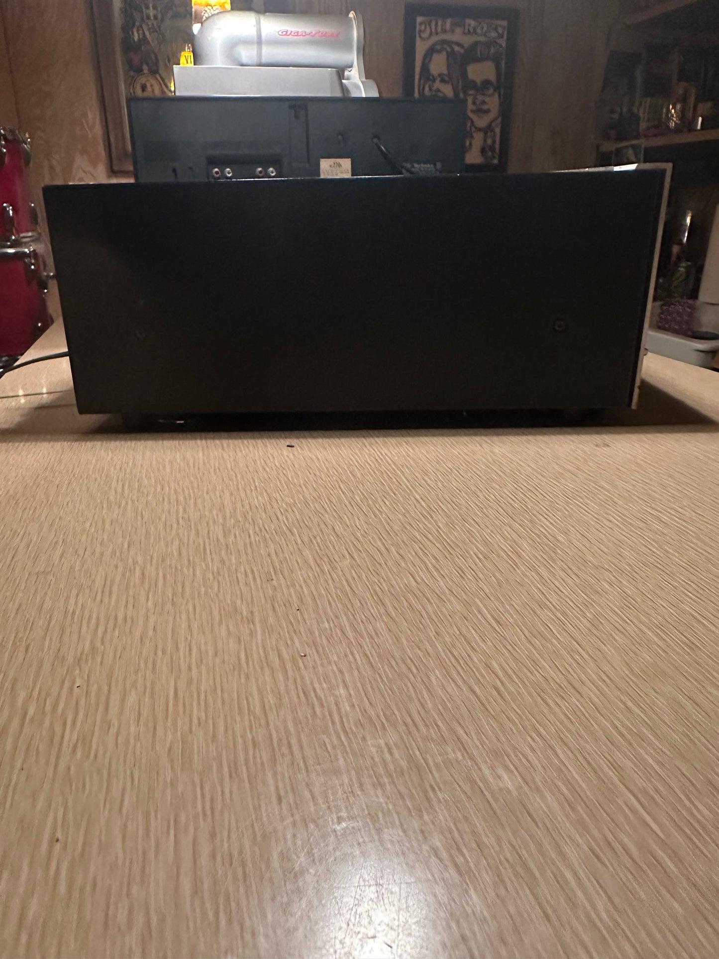 Silver DUAL C819 STEREO CASSETTE DECK Tested Rare Vers. Translucent Open Lid Top