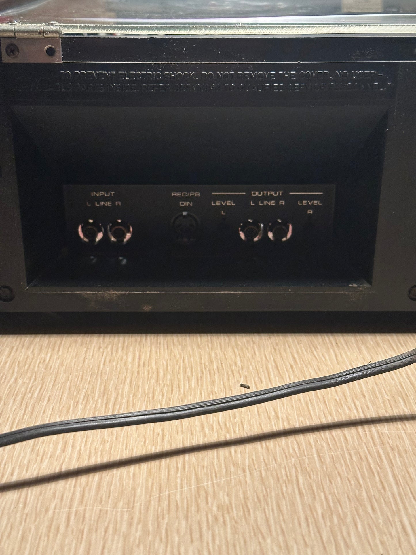 Silver DUAL C819 STEREO CASSETTE DECK Tested Rare Vers. Translucent Open Lid Top