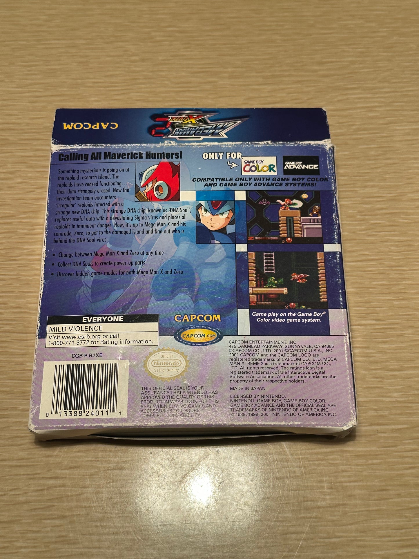 Mega Man Xtreme 2 Nintendo Game Boy Color Complete CIB Cart In Mint Condition🔥