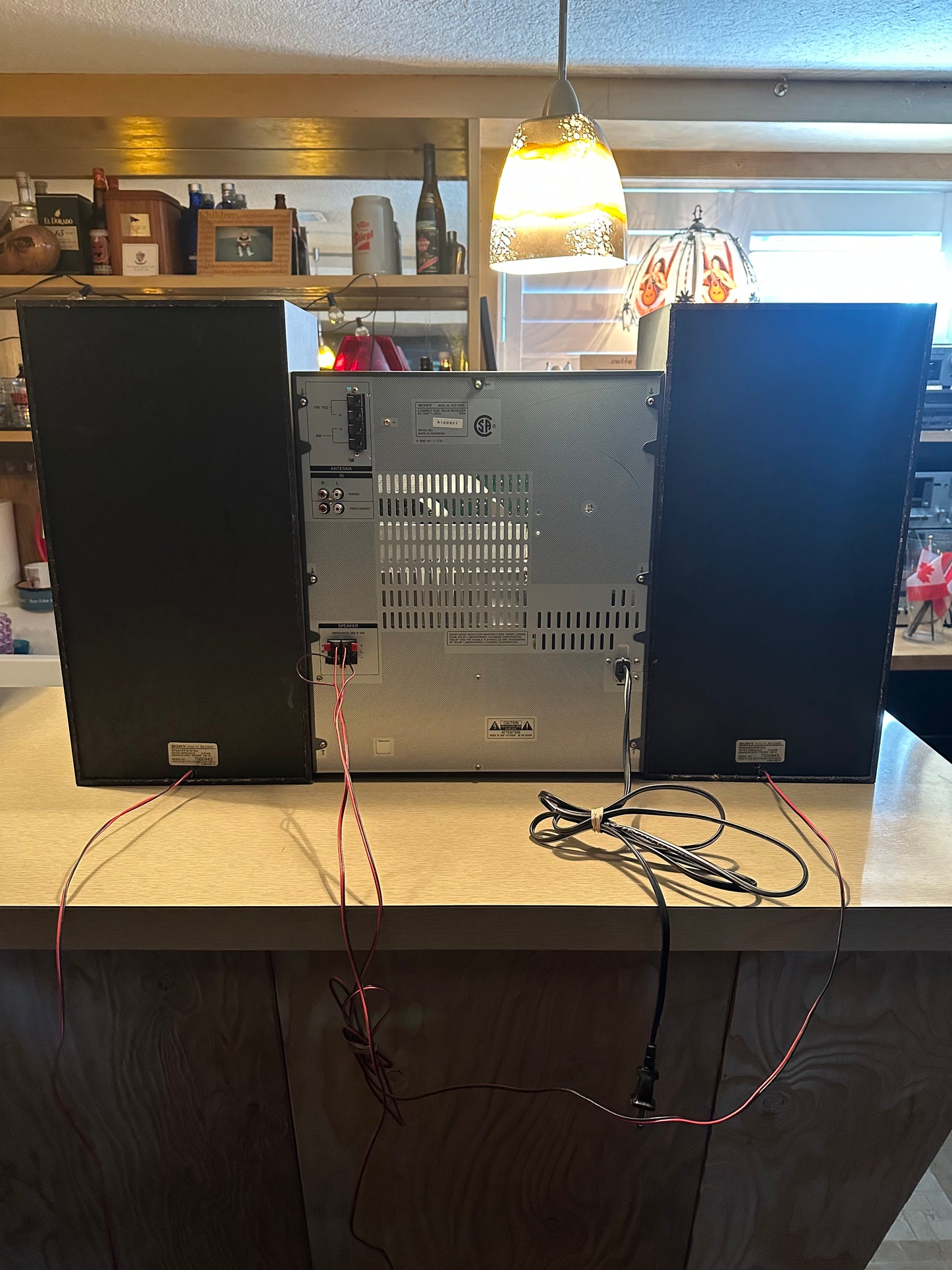 Vintage 1997 Sony LBT-D390 Stereo System With Speakers Tested Working Monster