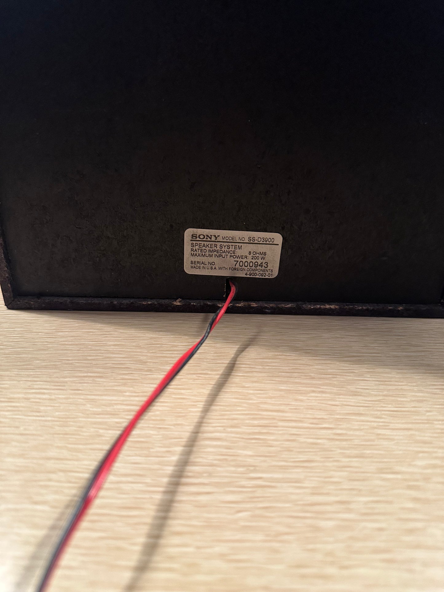 Vintage 1997 Sony LBT-D390 Stereo System With Speakers Tested Working Monster