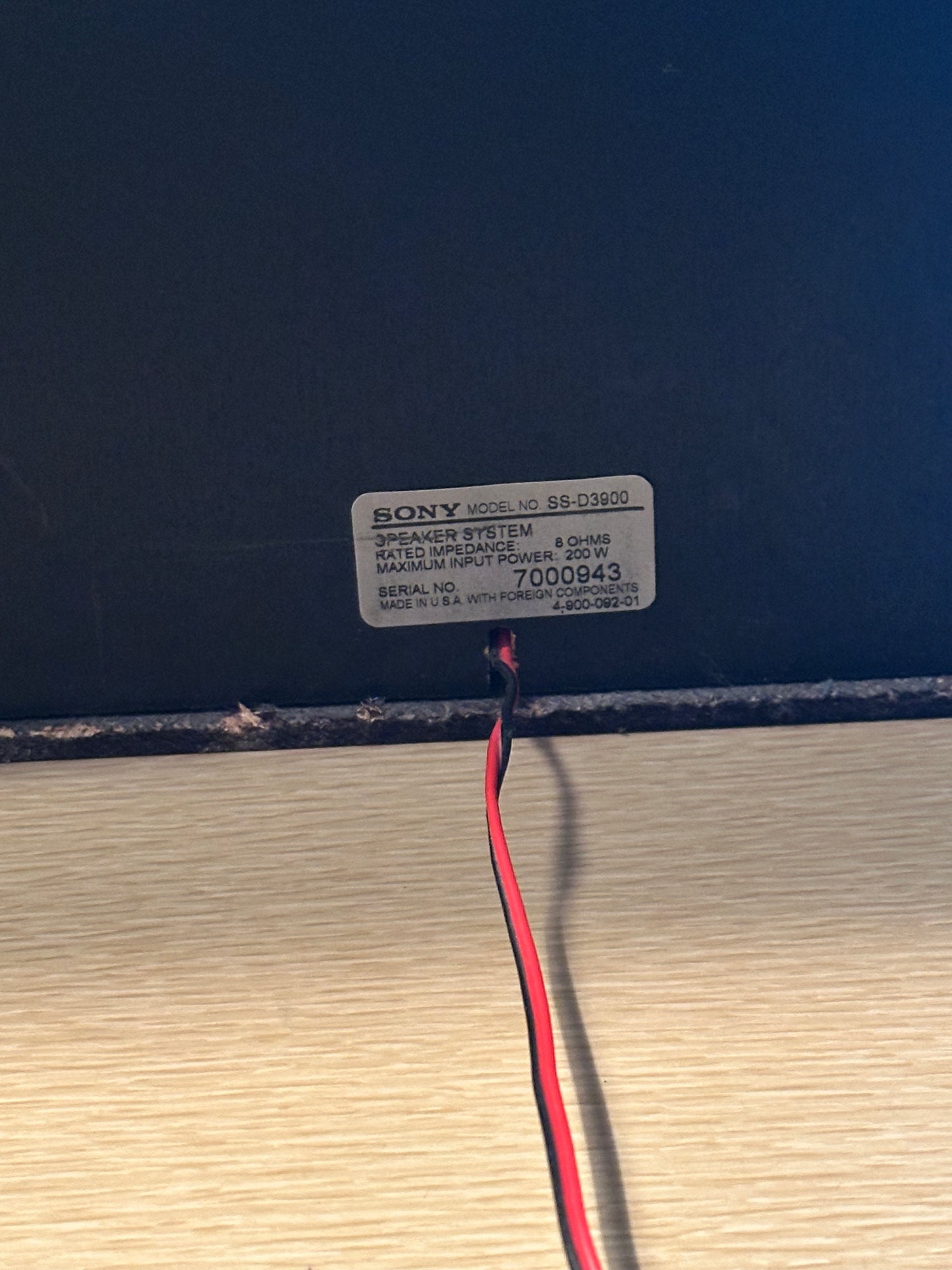 Vintage 1997 Sony LBT-D390 Stereo System With Speakers Tested Working Monster