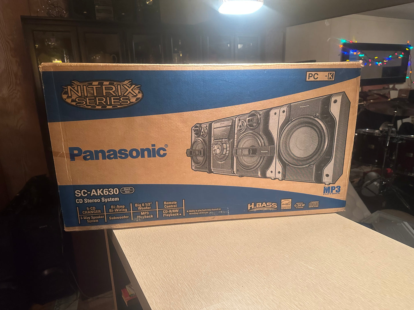 Panasonic SC-AK630 5 CD Changer Stereo System Nitrix Series BRAND NEW OPEN BOX