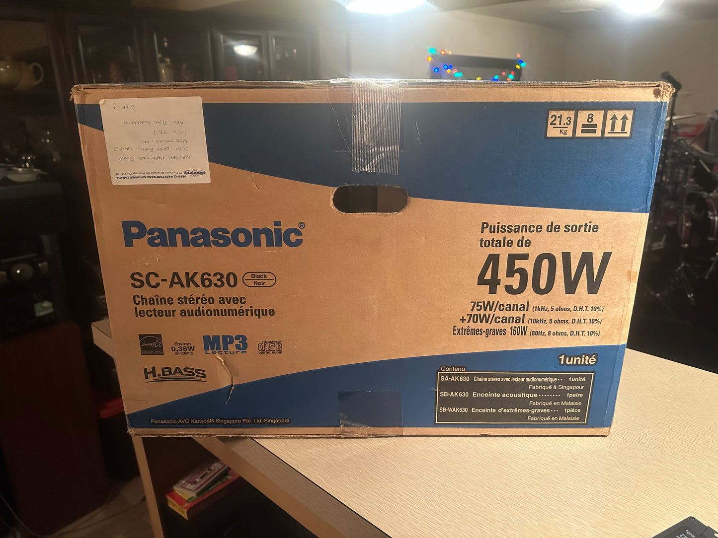 Panasonic SC-AK630 5 CD Changer Stereo System Nitrix Series BRAND NEW OPEN BOX