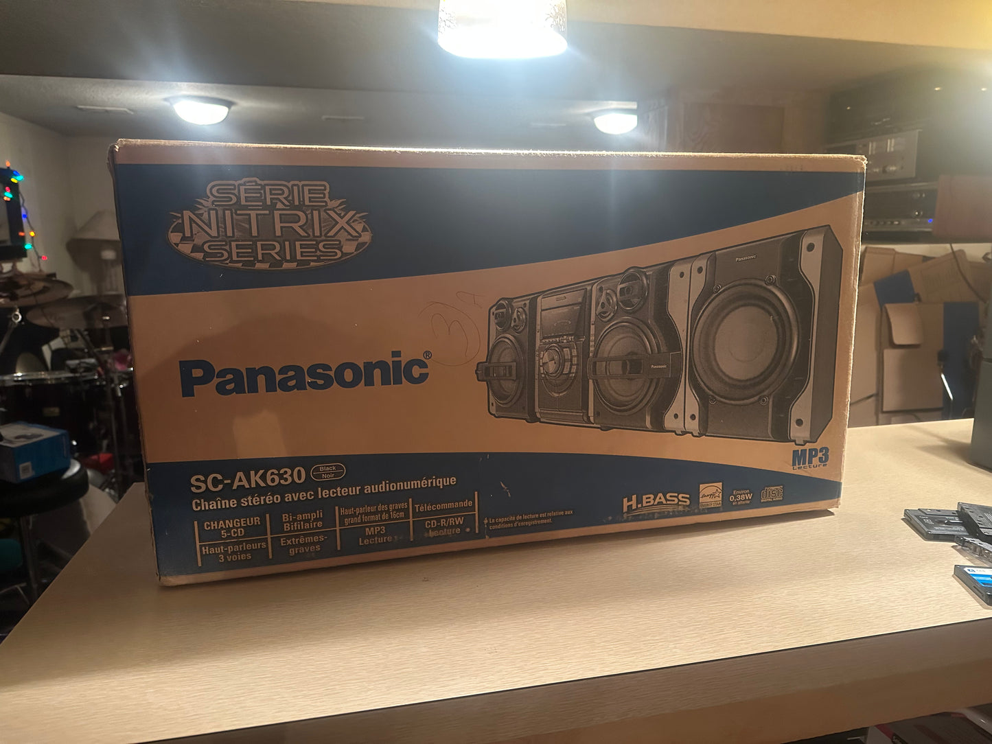 Panasonic SC-AK630 5 CD Changer Stereo System Nitrix Series BRAND NEW OPEN BOX