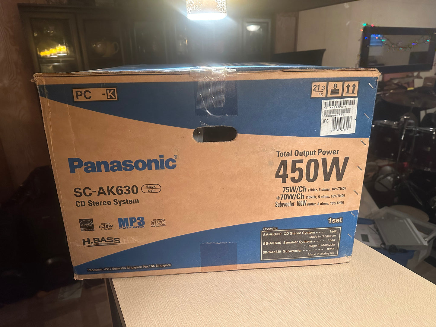 Panasonic SC-AK630 5 CD Changer Stereo System Nitrix Series BRAND NEW OPEN BOX