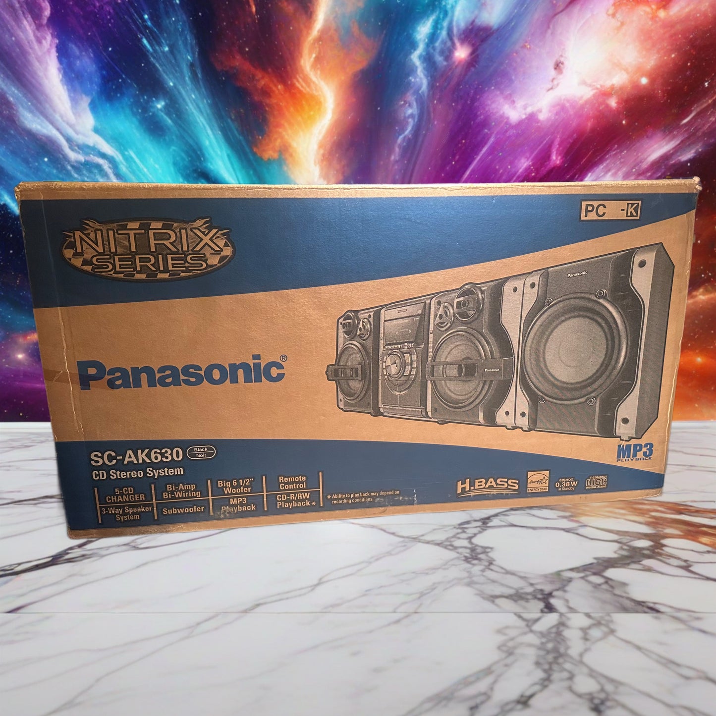 Panasonic SC-AK630 5 CD Changer Stereo System Nitrix Series BRAND NEW OPEN BOX