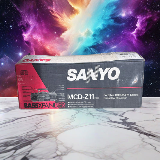 Sanyo MCD-Z11 Boombox Cd And Cassette Player New Open Box Original Packaging