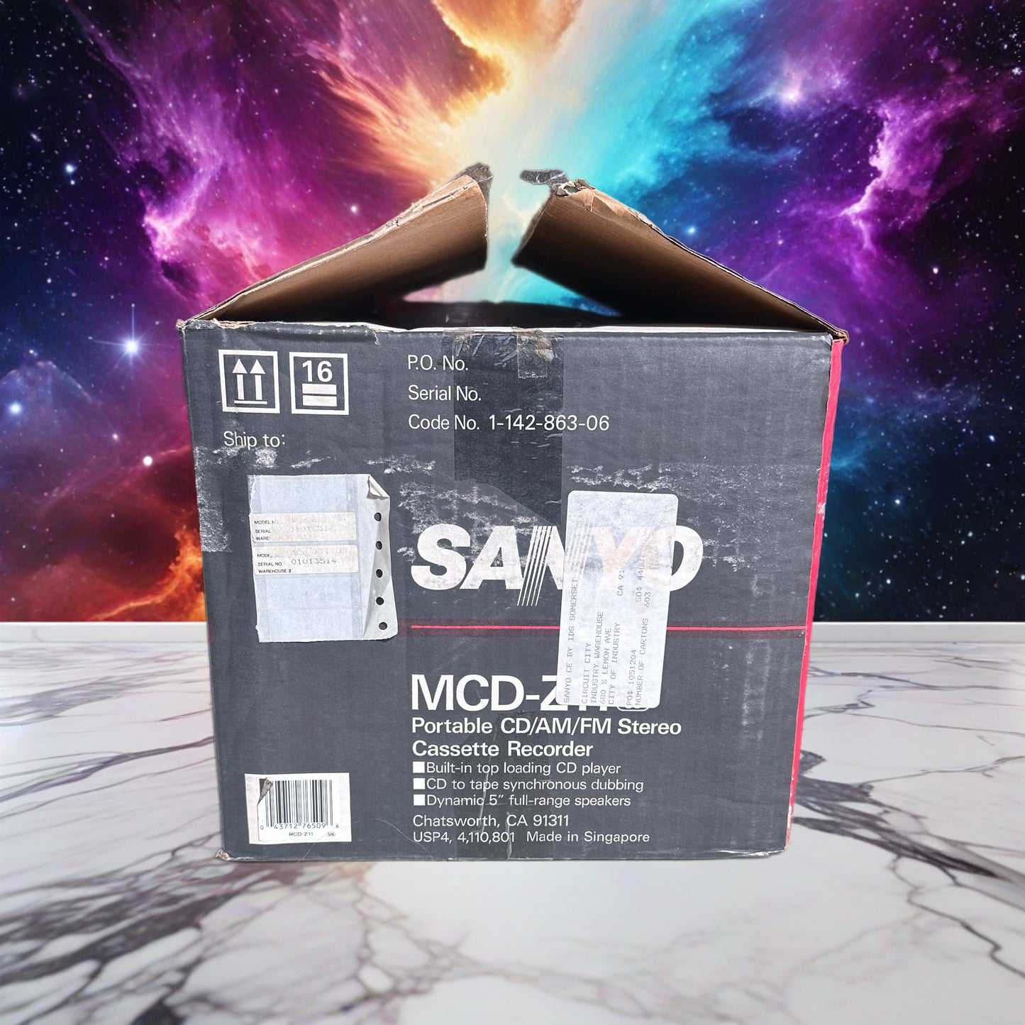 Sanyo MCD-Z11 Boombox Cd And Cassette Player New Open Box Original Packaging