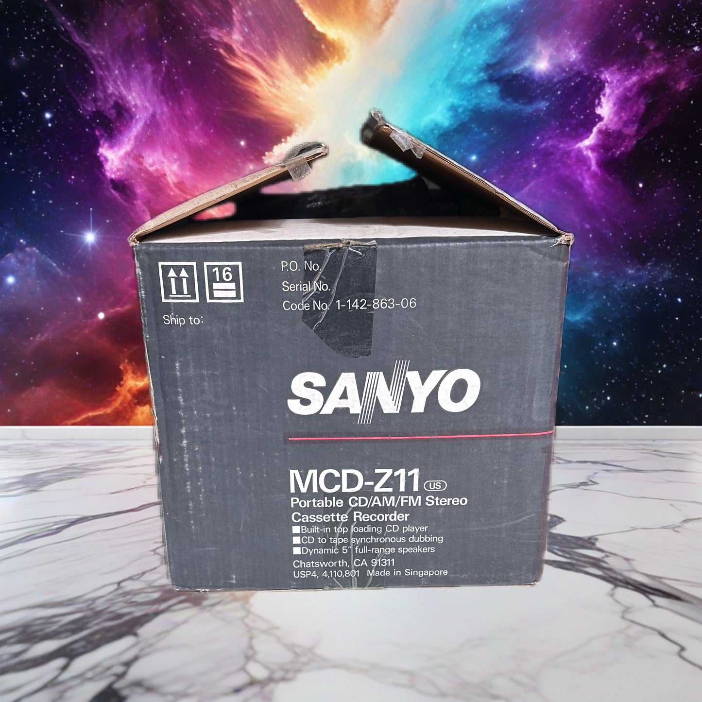 Sanyo MCD-Z11 Boombox Cd And Cassette Player New Open Box Original Packaging