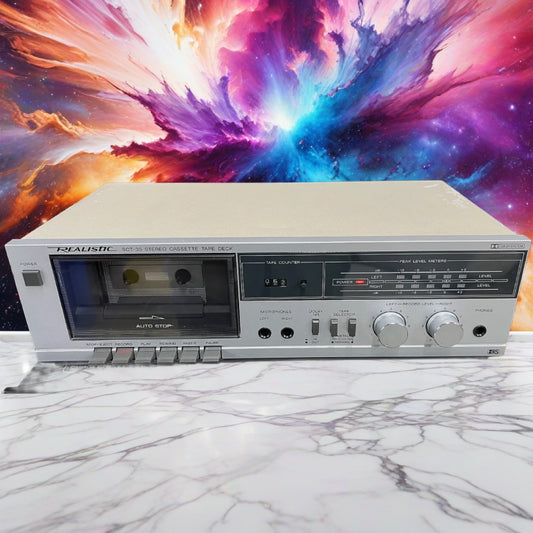 VINTAGE REALISTIC SCT-35 CASSETTE TAPE PLAYER DOLBY SYSTEM Brand New Belts🔥