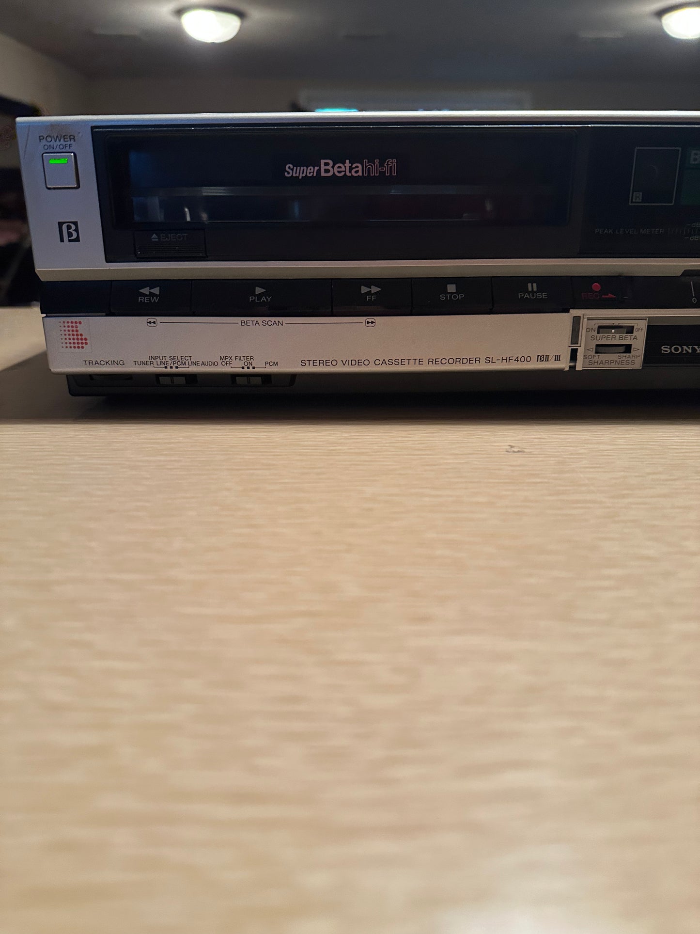 Sony SL-HF400 Hi-Fi Stereo Super BetaMax VCR Vintage Tested With Tapes Working🔥