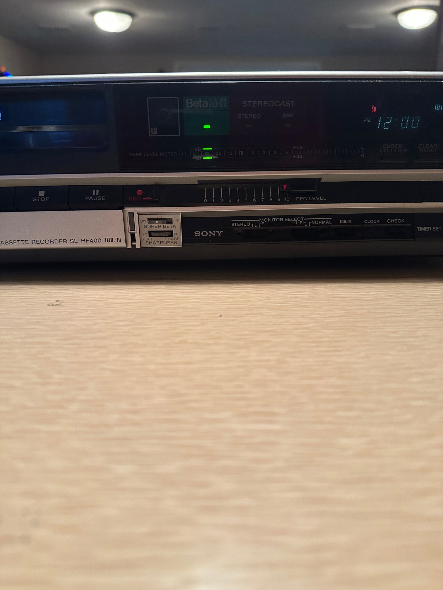 Sony SL-HF400 Hi-Fi Stereo Super BetaMax VCR Vintage Tested With Tapes Working🔥