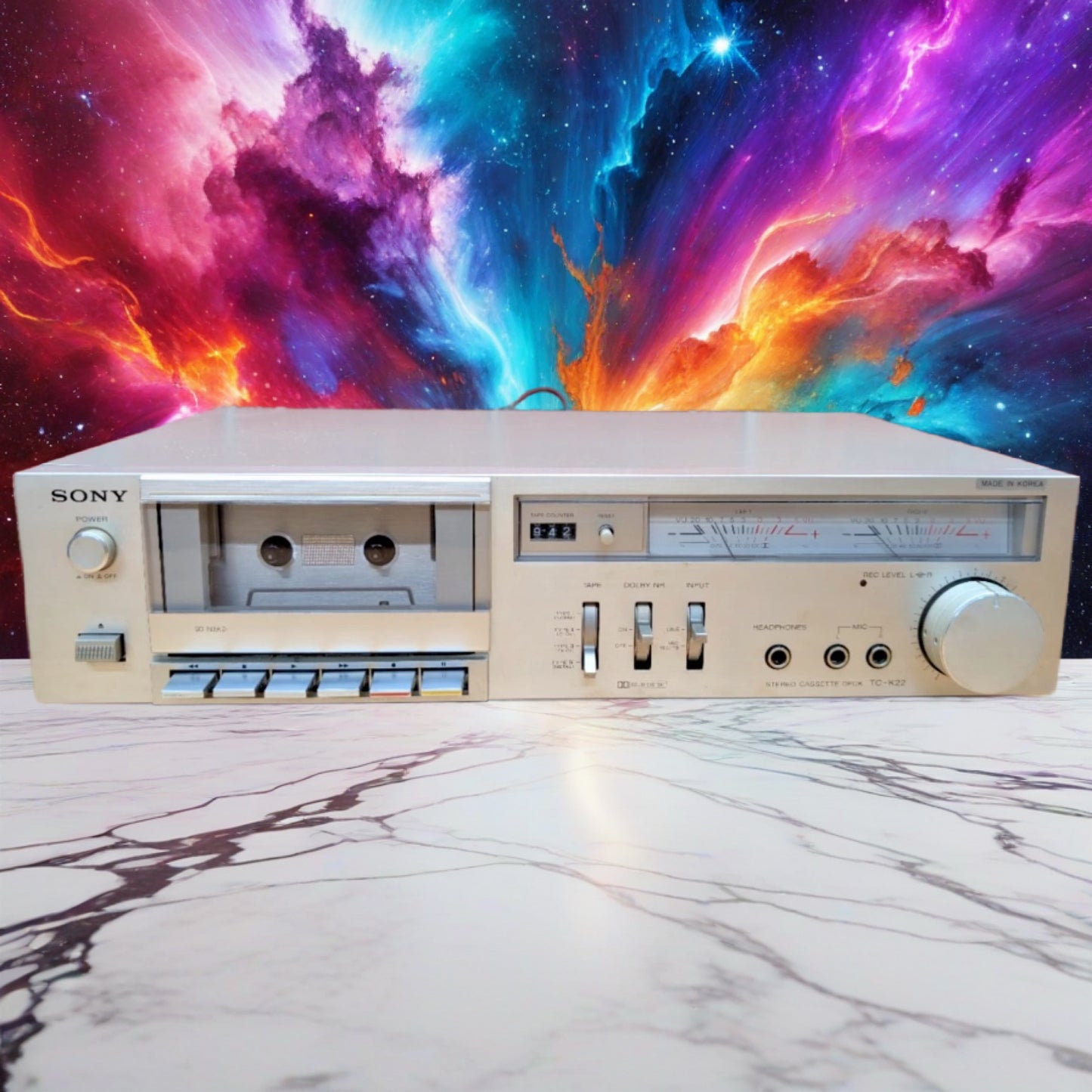 Vintage Sony TC-K22  Cassette Deck VU Meters *New Belts* Works Smooth Rare🔥