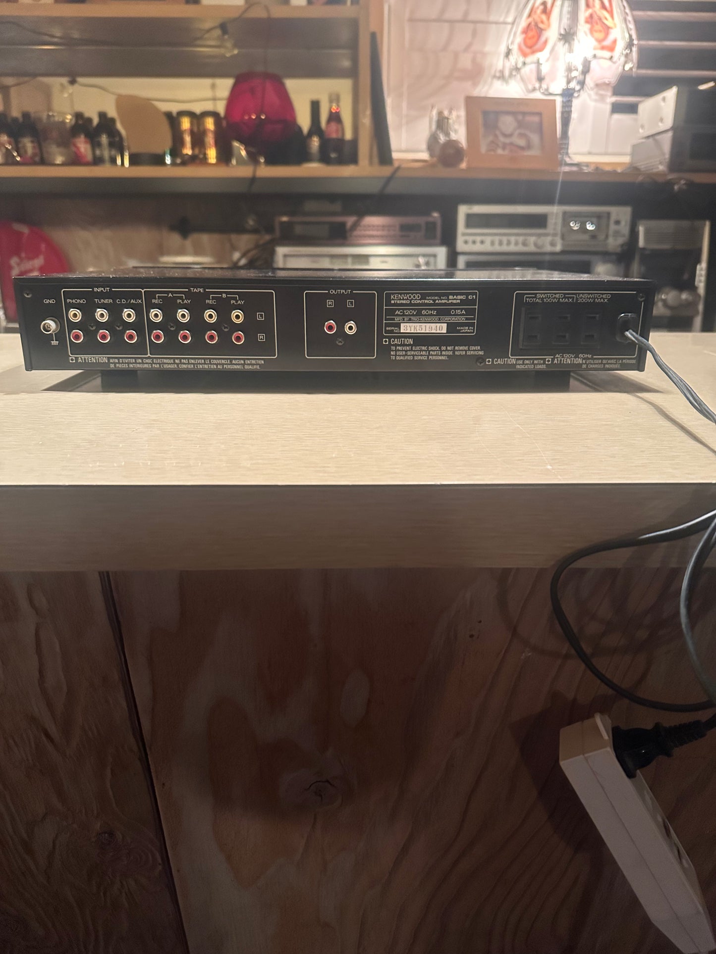 *Serviced* Vintage Kenwood Model Basic C1 Stereo Control Amplifier (Pre-Amp)