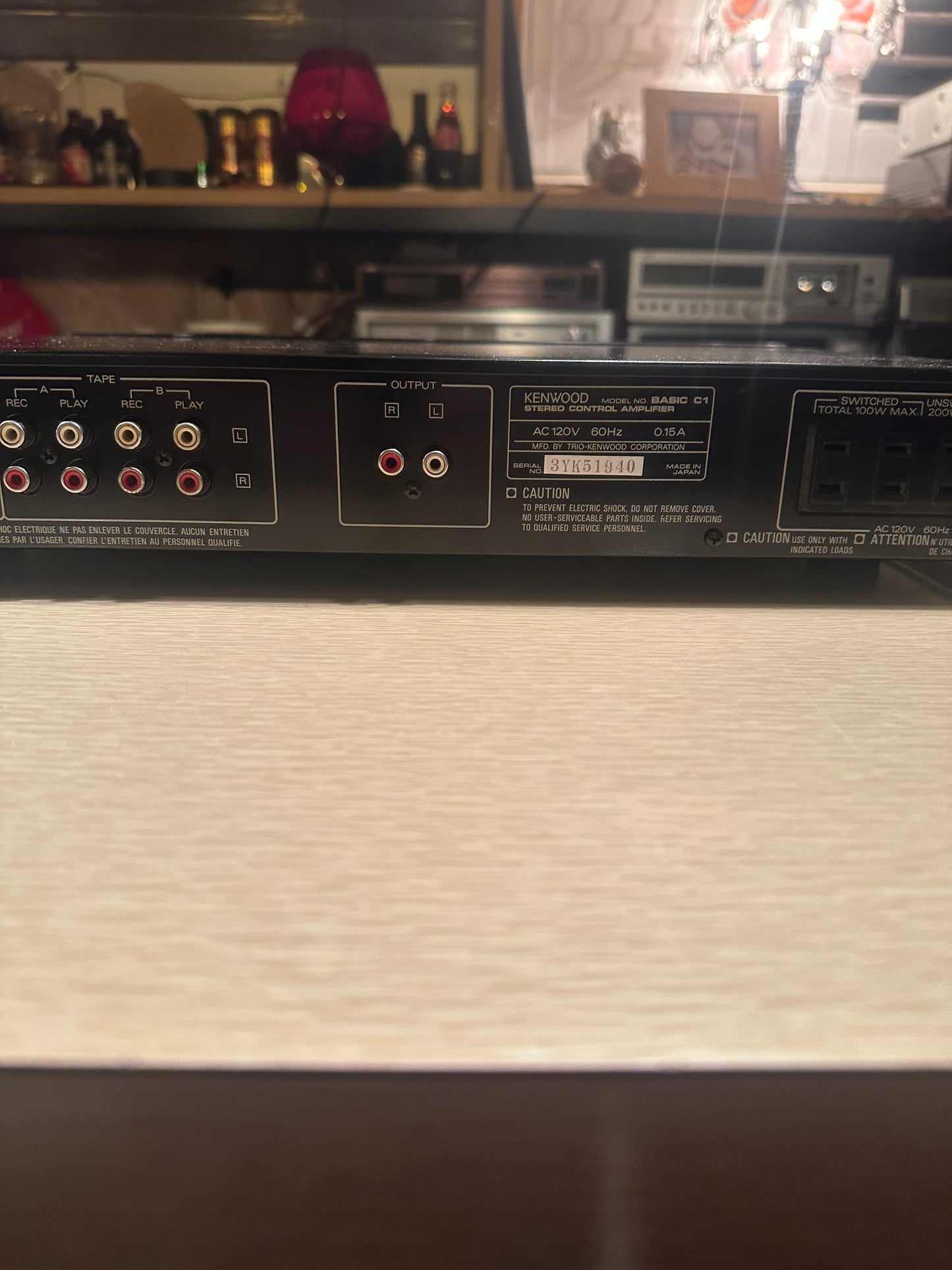 *Serviced* Vintage Kenwood Model Basic C1 Stereo Control Amplifier (Pre-Amp)